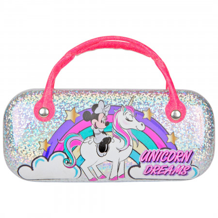 Disney Minnie Mouse Unicorn Kid's Sunglasses with Handle Carrier Pouch